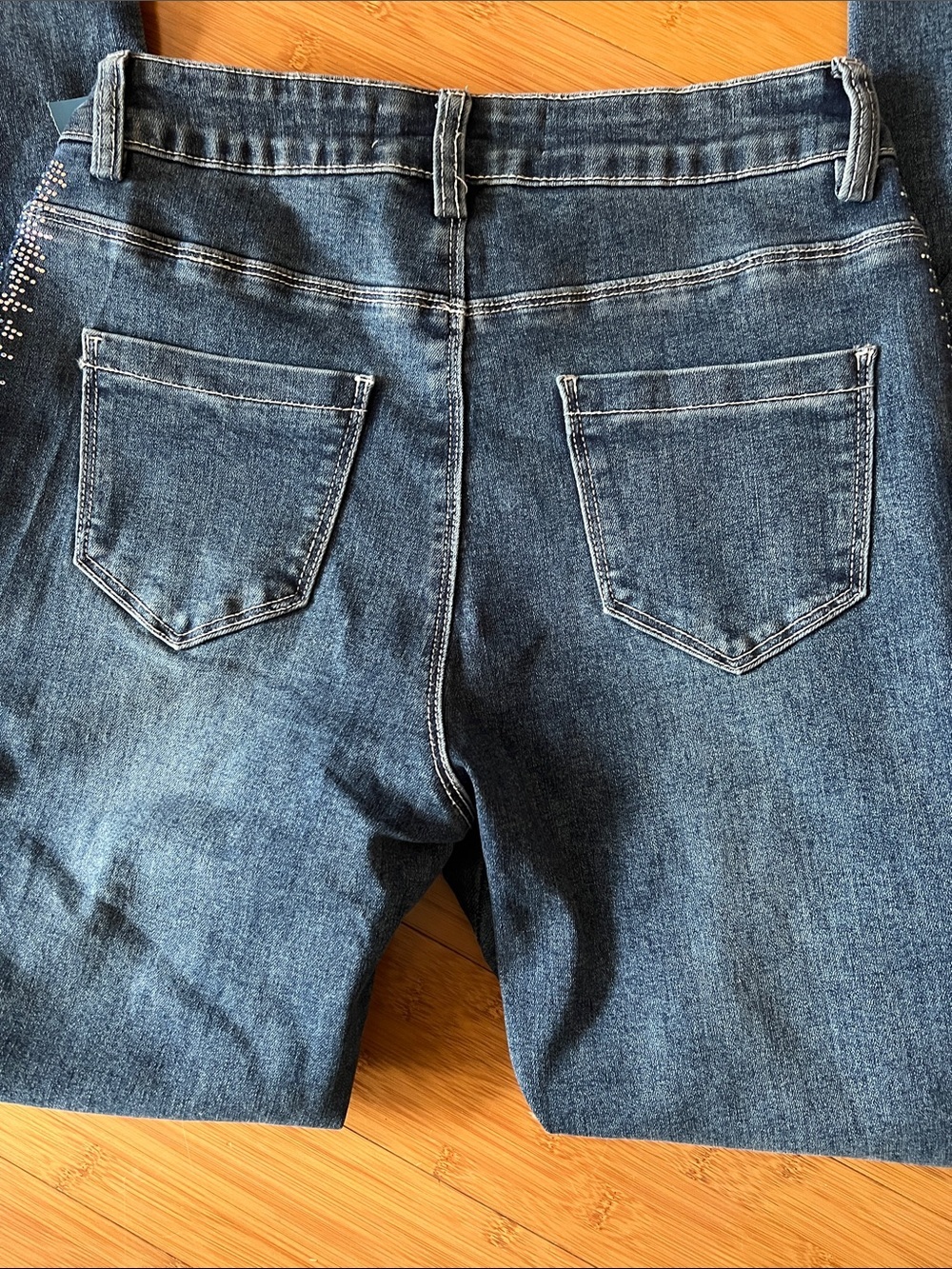 Rodeo Quincy Lucky Rhinestone Showgirl Spark jeans NWT - Picture 4 of 6